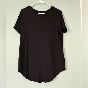 Women's Black Short Sleeve Top